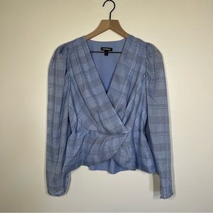 New EXPRESS Blouse Light Blue Size M